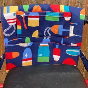 Handmade Nautical Walker Organizer Bag | Rollator Accessory